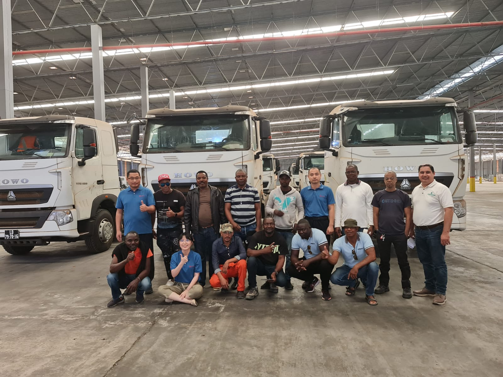 Training and delivery for the first batch of T7H with automatic transmission tractor in Angola market.