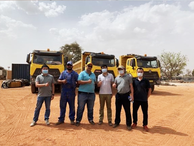The Burkina Faso office provides customers with daily after-sales maintenance training and vehicle inspections