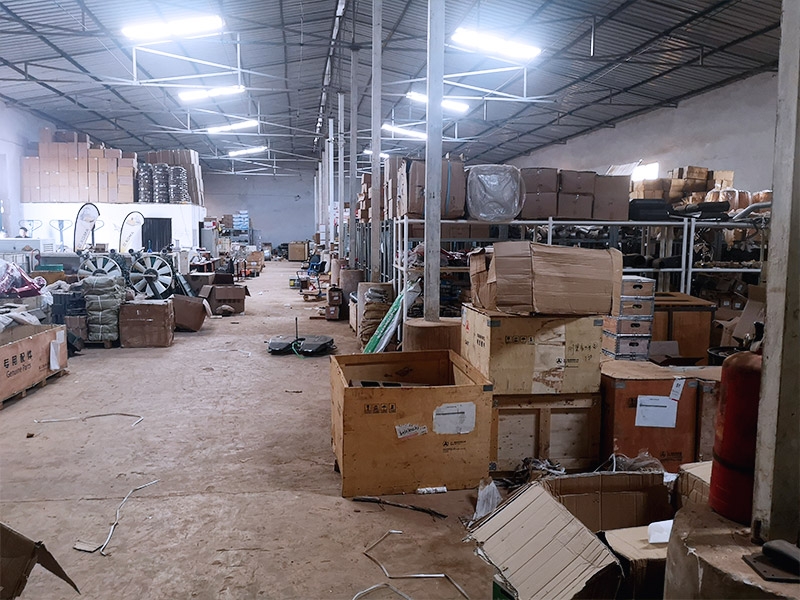 Spare parts warehouse of SMC in Lubumbashi