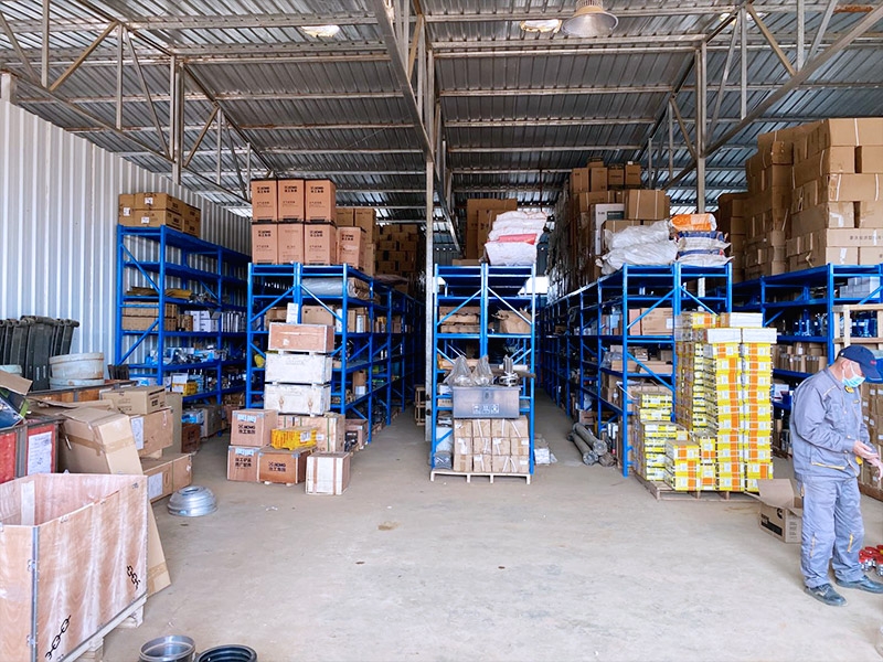 Spare parts warehouse of REBA in Lubumbashi