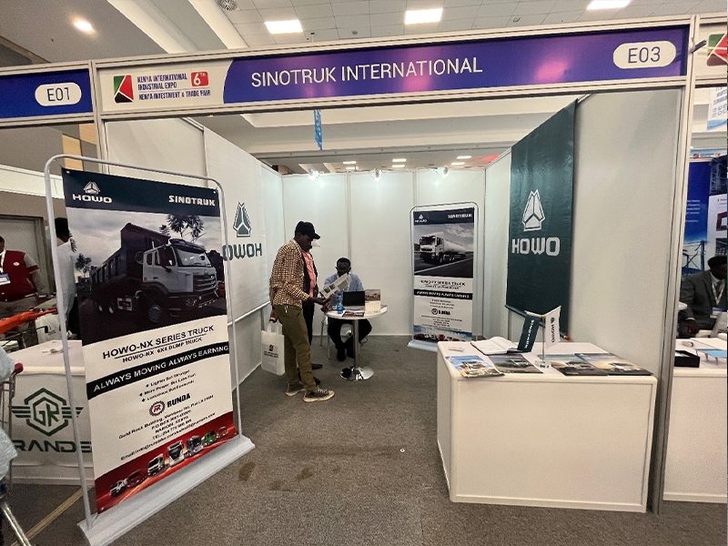 In 2023, Authorized dealer RUNDA represented SINOTRUK to participate in 6th Kenya international industrial expo. Exhibition.