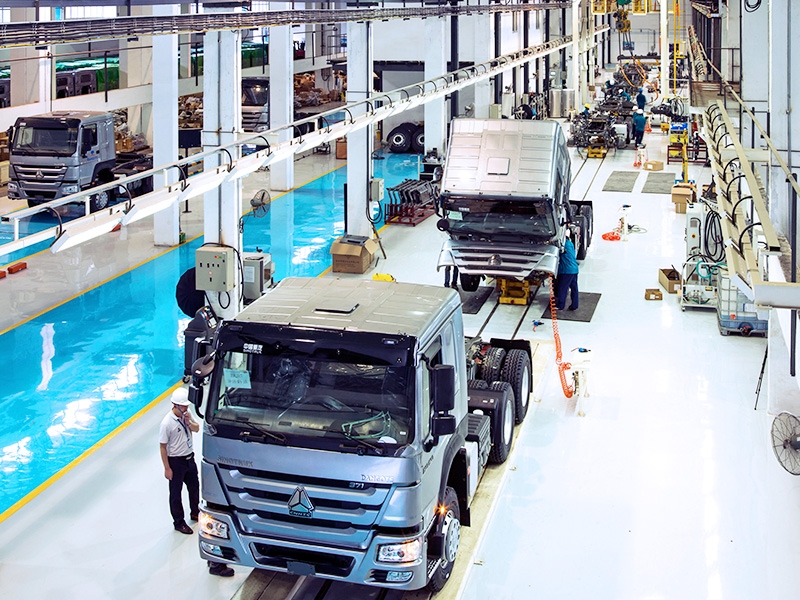 The CKD assembly line of Dangote SINOTRUK west africa ltd is the most advanced heavy truck assembly line in Nigeria, with a production capacity of 5,000 vehicles per year.