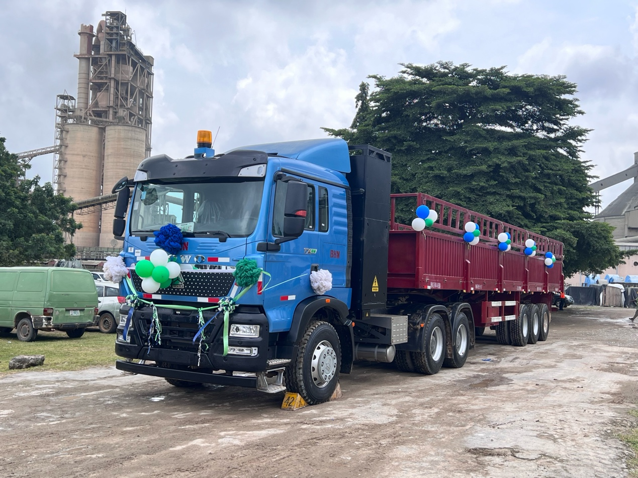 First Electric truck in Nigeria which is HOWO TX made by SINOTRUK