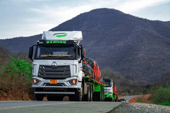 Swift HOWO NX tractor serviced USANGU to transport dry cargo in Tanzania